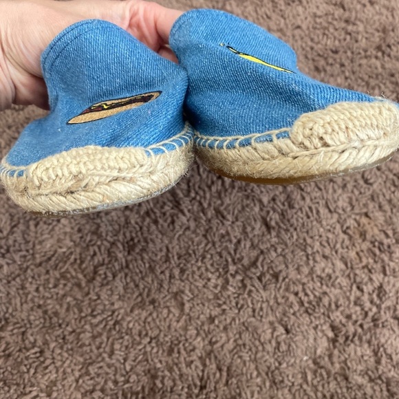 Soludos Jason Polan Denim Espadrille Hot Dog - Picture 5 of 6